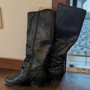 Black Knee-High Boots